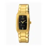 Casio-LTP-1165N-1CRDF-Watch For Woman - Golden & Black