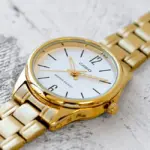 Casio LTP-V005G-7BUDF Ladies Watch - Golden White - Image 2