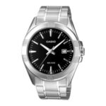 Casio MTP-1308D Watch For Men - Silver Black