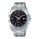 Casio MTP-1308D Watch For Men - Silver Black Rose