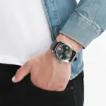 Casio MTP-1314L Watch For Men - Silver Black - Image 3