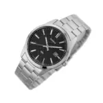 Casio MTP-VD03D-1AUDF Men's Silver Stainless Steel Watch with Black Dial - Image 2