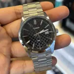 Casio MTP-VD03D-1AUDF Men's Silver Stainless Steel Watch with Black Dial - Image 4