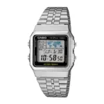 Casio Vintage World Time Digital Chain Watch A500WA-1DF