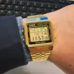 Casio Vintage World Time Digital Chain Watch A500WGA-1DF - Image 3