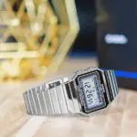 Casio Vintage Super Slim Digital Chain Watch A700W-1ADF - Image 2