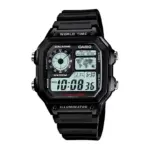 Casio Youth World Time Digital Resin Belt Watch AE-1200WH-1AVDF
