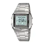 Casio Vintage Illuminator Data Bank Silver Chain Watch DB-360-1ADF