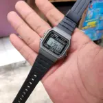 Casio Vintage Digital Resin Belt Watch F-91WM-1BDF - Image 2