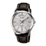 Casio Enticer Day Date Leather Belt Watch MTP-1381L-7AVDF