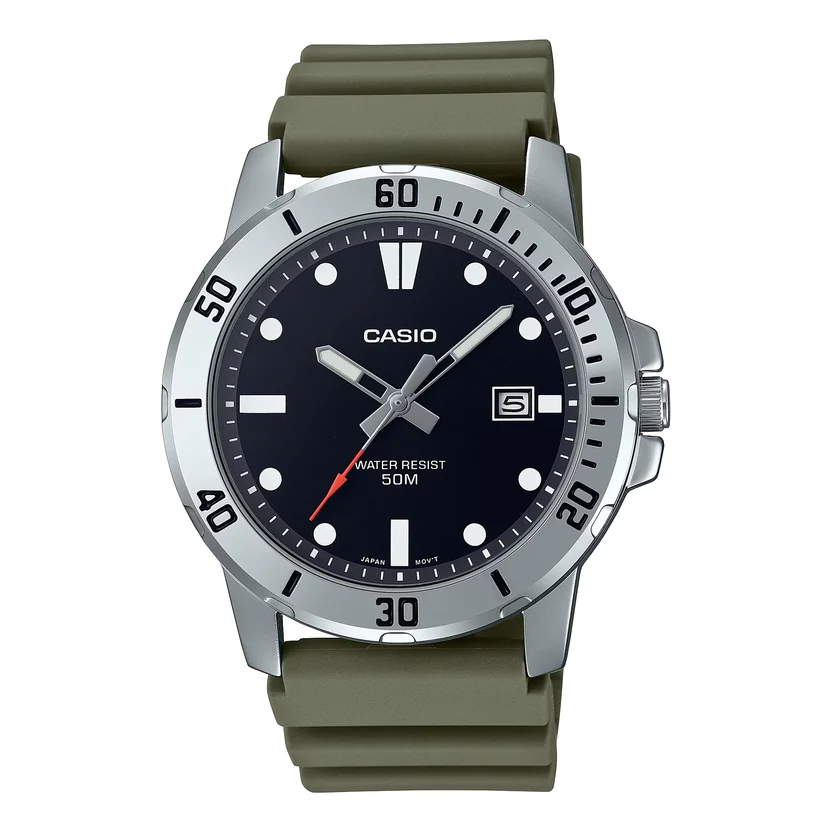 CasioMTP-VD01-3EVUDFWatch_1.webp Casio Enticer Date Resin Belt Watch MTP-VD01-3EVUDF - Image 1