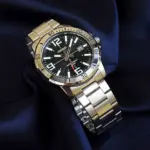 Casio Enticer Date Chain Watch MTP-VD01D-1BVUDF - Image 3