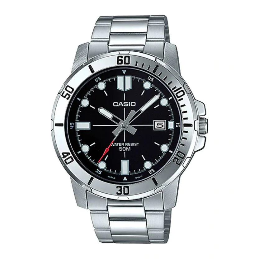 CasioMTP-VD01D-1EVUDFWatch-1.webp Casio Enticer Date Chain Watch MTP-VD01D-1EVUDF - Image 1