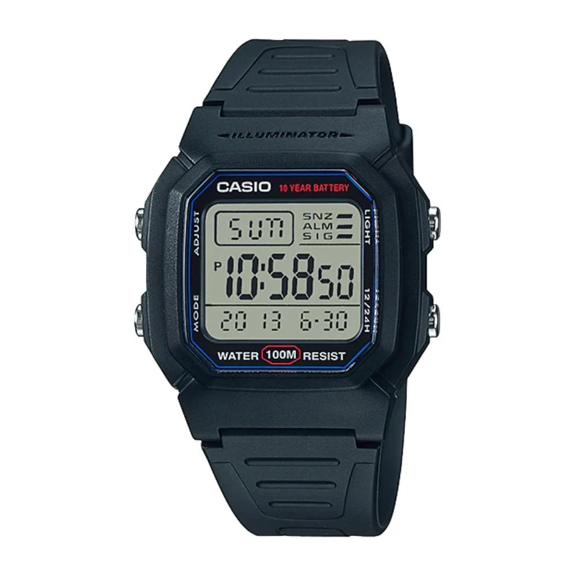 CasioW-800H-1AVDFWatch_1.webp Casio Youth Dual Time Digital Resin Belt Watch W-800H-1AVDF - Image 1