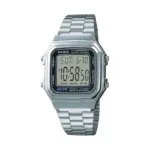 Casio Vintage Dual Time Digital Chain Watch A178WA-1ADF