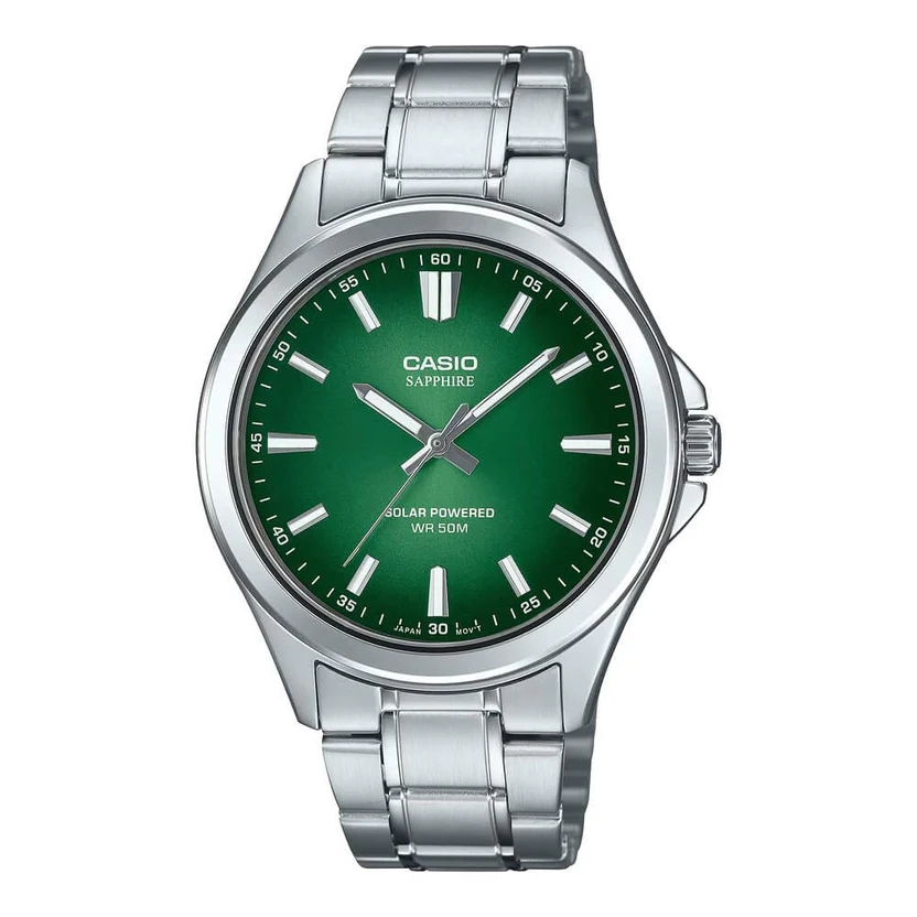 Casio_MTS-RS100D-3AVDF_Watch.webp Casio Standard Sapphire Solar Powered Chain Watch MTS-RS100D-3AVDF - Image 1