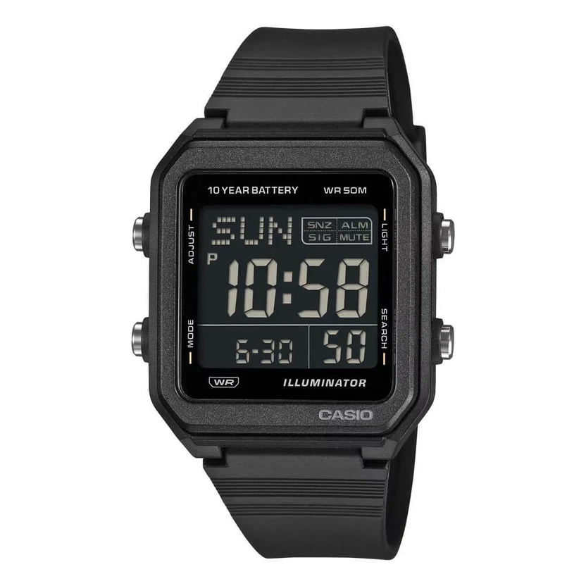 Casio_W-221H-1BVDF_Watch.webp Casio Youth Digital Resin Belt Watch W-221H-1BVDF - Image 1