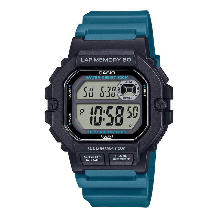 Casio_WS-1400H-3AVDF_Watch.webp Casio Standard Digital Resin Belt Watch WS-1400H-3AVDF - Image 1