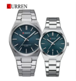 Curren 8439 Watch For Couple - Silver Blue