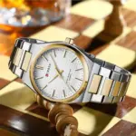 Curren 8439 Watch For Couple - Silver Gold - Image 3