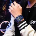 CURREN 8442 Multi-function Chronograph Men Watch- Blue - Image 3