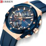 Curren 8462 Watch For Men-Blue - Image 2