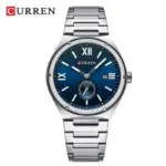 Curren 8471 Watch For Men - Silver Blue