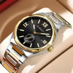 Curren 8471 Watch For Men - Silver Gold Black - Image 3