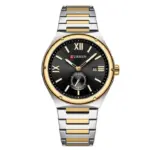 Curren 8471 Watch For Men - Silver Gold Black - Image 4