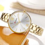 Curren 9017 Watch For Women-Gold - Image 3