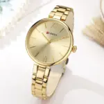 Curren 9017 Watch For Women-Gold - Image 2