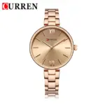 Curren 9017 Watch For Women-Rose Gold