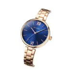 Curren 9017 Watch For Women-Rose Gold Blue - Image 2