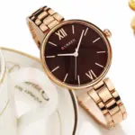 Curren 9017 Watch For Women-Rose Gold Coffee - Image 3