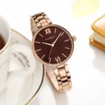 Curren 9017 Watch For Women-Rose Gold Coffee - Image 2