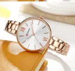 Curren 9017 Watch For Women-Rose Gold White - Image 2