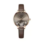 Curren 9068 Belt Watch For Women-Coffee