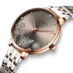 Curren 9068 Chain Watch For Women-Silver Rose Gray - Image 3
