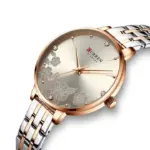 Curren 9068  Chain Watch For Women-Silver Rose - Image 2