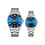 Curren 9090 Watch For Couple - Silver Blue