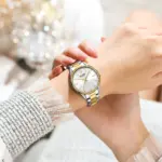 Curren 9090 Watch For Couple - Silver Gold - Image 4