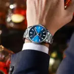 Curren 9090 Watch For Women - Silver Blue - Image 4