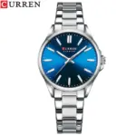 Curren 9090 Watch For Women - Silver Blue