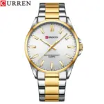 Curren 9090 Watch For Women - Silver Gold