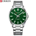 Curren 9090 Watch For Women - Silver Green