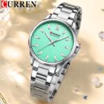 Curren 9090 Watch For Women - Silver Sky