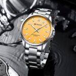 Curren 9090 Watch For Women - Silver Yello