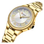Curren 9091 Watch For Women - Gold White