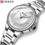 Curren 9091 Watch For Women - Silver - Image 2