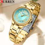 Curren 9091 Watch For Women - Sky Gold